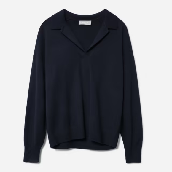 Everlane Cashmere Polo Sweater - Picture 1 of 6